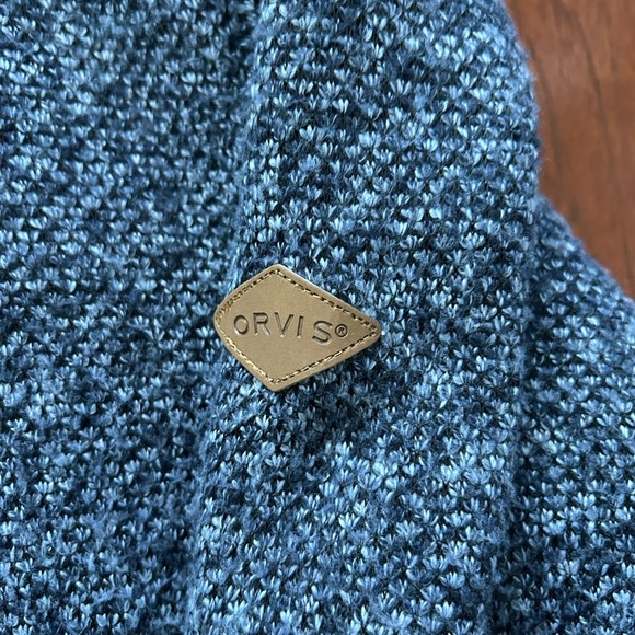 Orvis Brighton Men's Sherpa-lined 1/4 Zip
Pullover Sweater - Size Medium blue - Picture 4 of 10